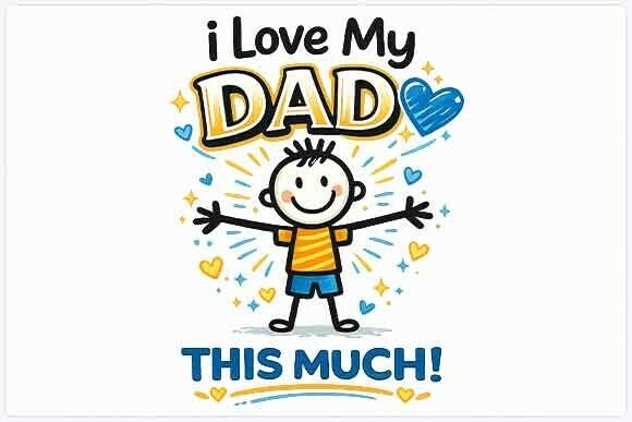 Celebrate Dad with This Heartwarming Graphic PNG