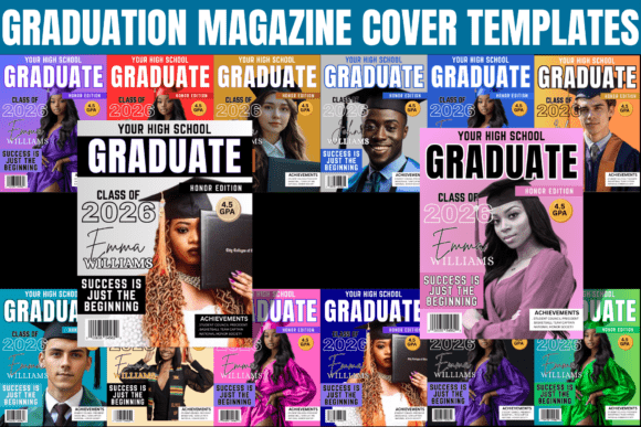 Celebrate the Class of 2026 with Editable Magazine Templates