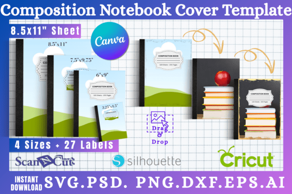 Composition Notebook Cover Templates 01: Your Ultimate DIY Canvas