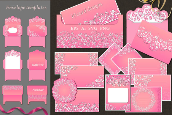 Elegant Pink Floral Templates for Your Holiday Projects