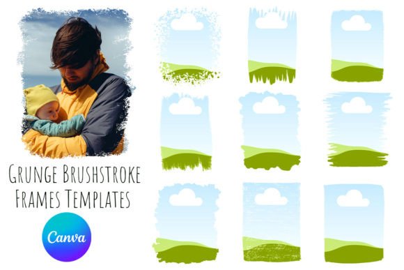Grunge Brushstroke Frames: Unlock Raw Texture in Your Designs