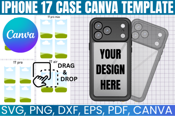 iPhone 17 Case Canva Templates: Design, Print & Sell with Ease