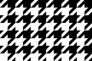 Mastering the Black Houndstooth Pattern 2-inch Graphic