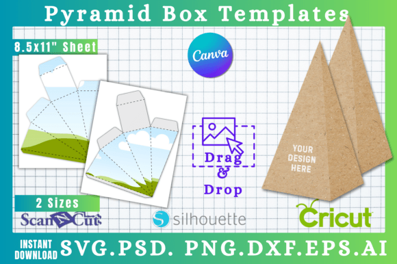 Pyramid Box Cut Canva & SVG Templates: Your Creative Launchpad