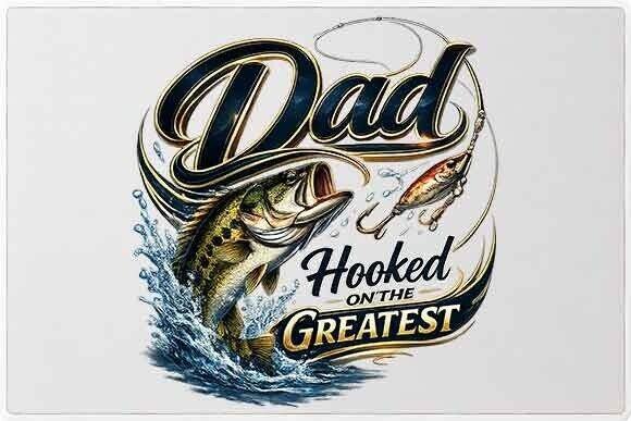 Reel In the Perfect Design with This Fishing Dad Graphic