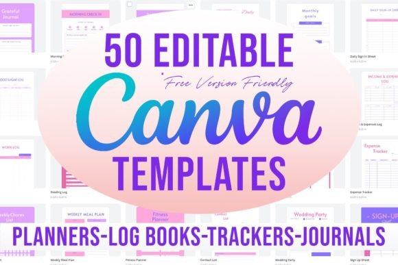 Streamline Your KDP Business with 50 Editable Canva Templates