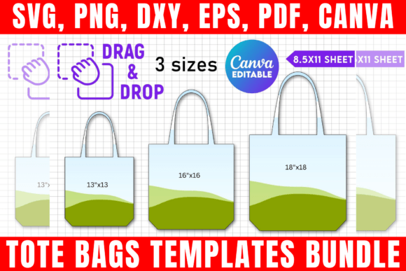 Tote Bags Canva Templates Bundle: Elevate Your Brand