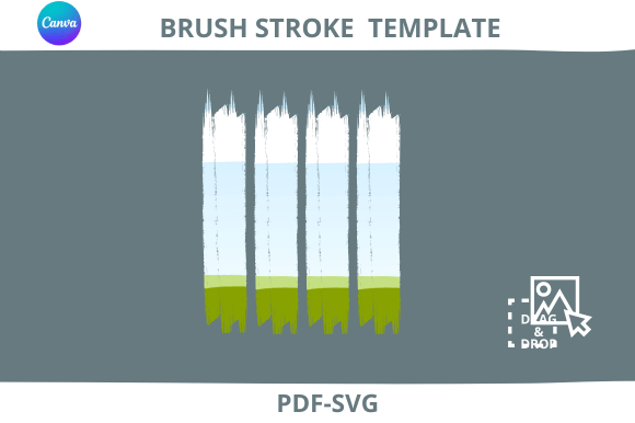 Transform Your Designs with Brush Stroke Canva Frames