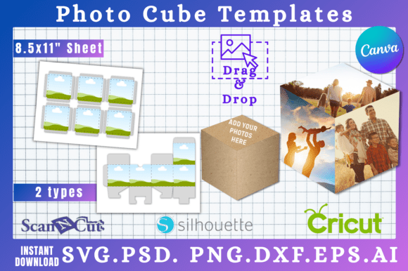 Unleash Creativity with Photo Cube Die Cut Box SVG Templates